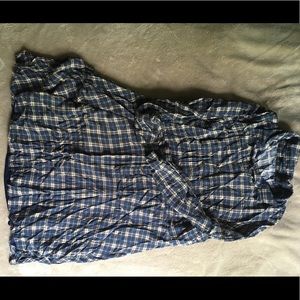 Flannel babydoll dress
